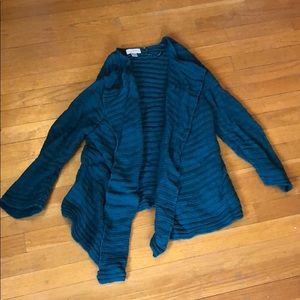 Teal loft cardigan